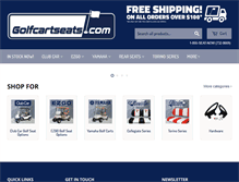Tablet Screenshot of golfcartseats.com